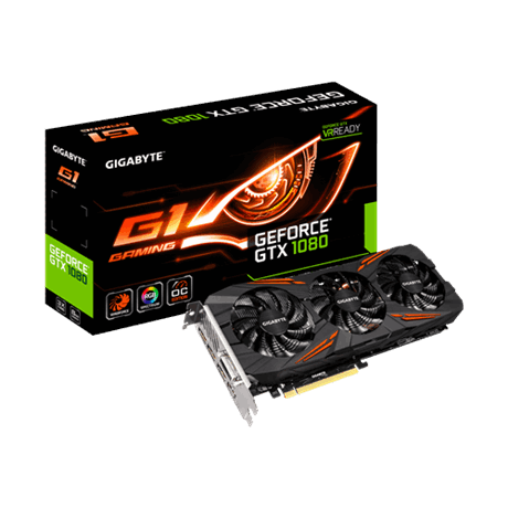 VGA Gigabyte GeForce&#174; GTX 1080 G1 Gaming 8GB GDDR5X _ N1080G1 GAMING-8GD _6187S